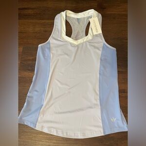 New with tags “ Snow Sister”  crowned athletics  flow tank top